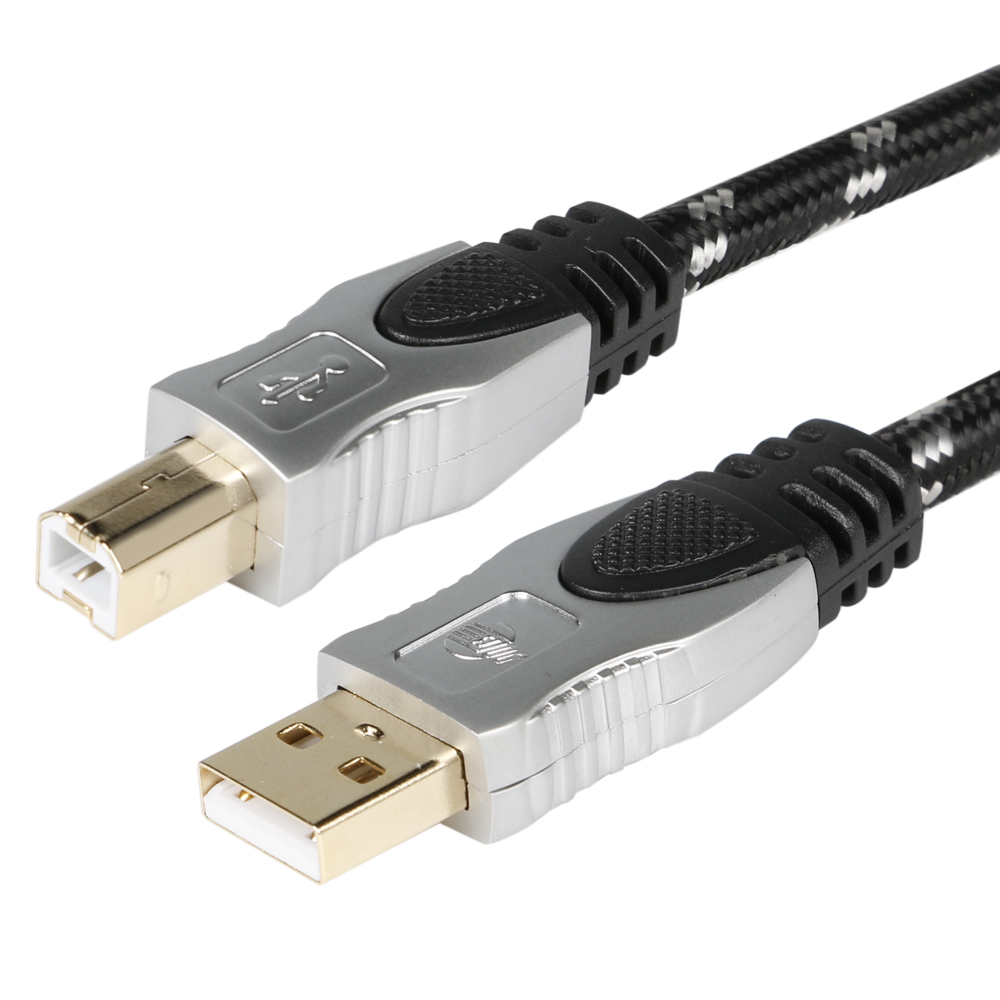 USB-A/USB-B-Stecker Evolution BLACK.usb2.0 (BEB-2020) vergoldet